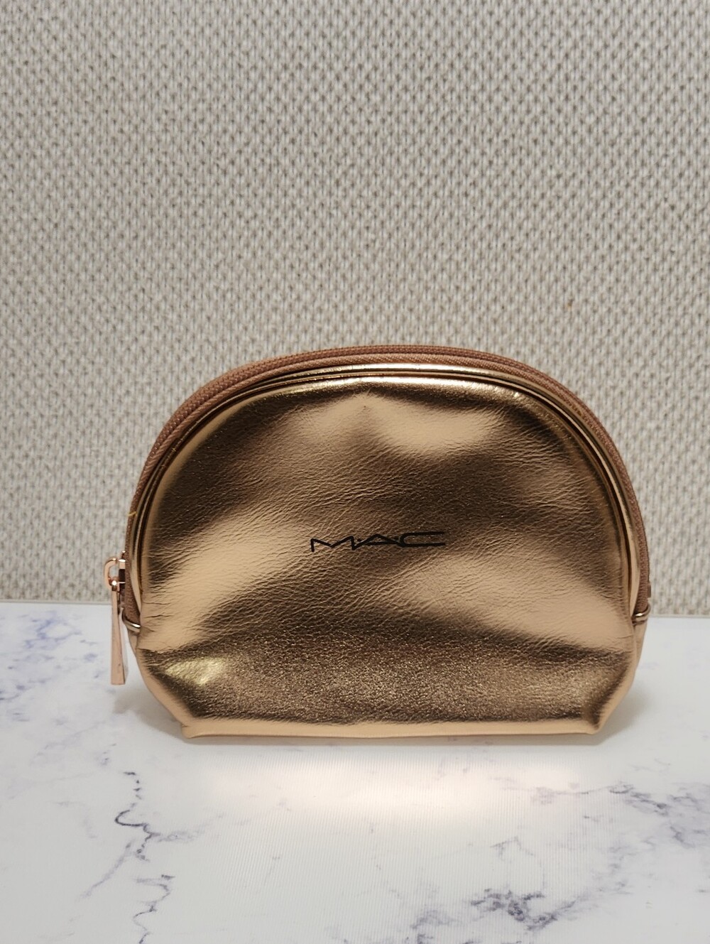 MAC Metallic Makeup Cosmetics Bag